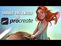 Should you switch to DRAWING IN PROCREATE? (and using an iPad) | Drawing Discussion