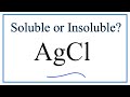 Solubility of Silver Compounds