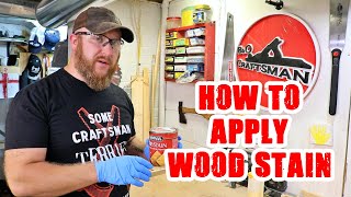 How to apply wood stain