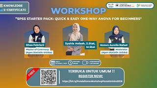 Workshop| SPSS Starter Pack: Quick &amp; Easy One-Way ANOVA for Beginners.