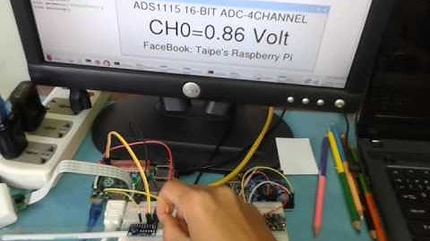 Testing the ADS1115 with Raspberry P and Tkinter