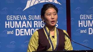 Nyima Lhamo at Geneva Summit 2017