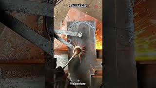 1vi'Oxy-fuel torch cutting clean circle, 2vi'Cutting torch slicing I-beam cleanly #welding #circle