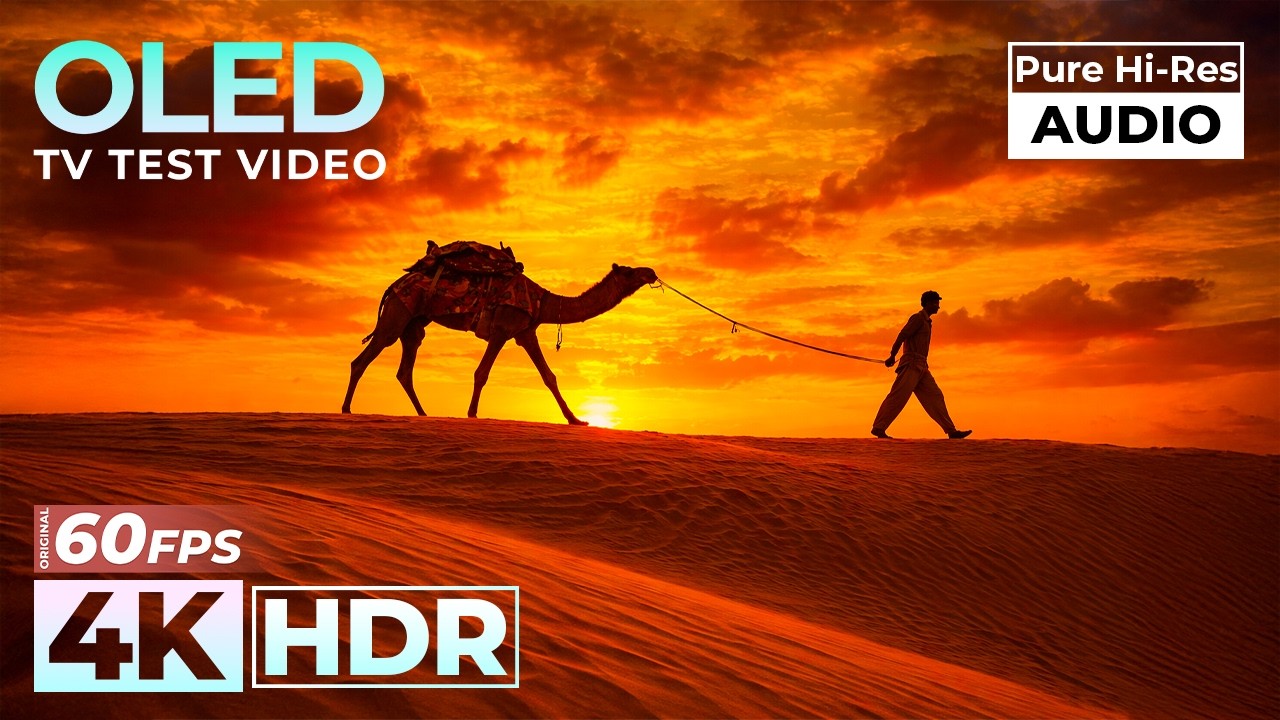Watch Aerial Desert Landscape in 4K Video HDR with Relaxing Music