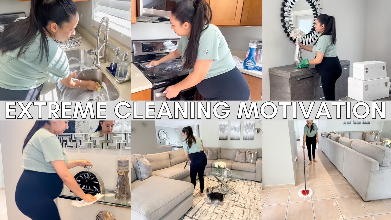 EXTREME CLEANING MOTIVATION | CLEAN WITH ME | DEEP CLEANING | SPEED ...