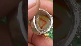 Batu Akik Asli Junjung Derajat Kristal Dim-15 Kontras Tegas Ring Klasik Style