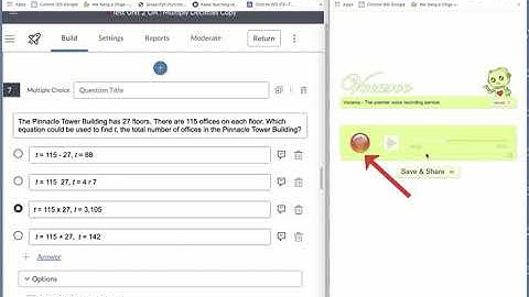 Using Vocaroo to Record Audio to Use in Canvas New Quizzes