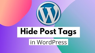 How to Hide Tags in Posts Of WordPress