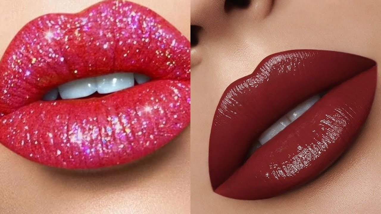 New Lipstick Color for girls//Shimmry Lipstick//Glossy glittery