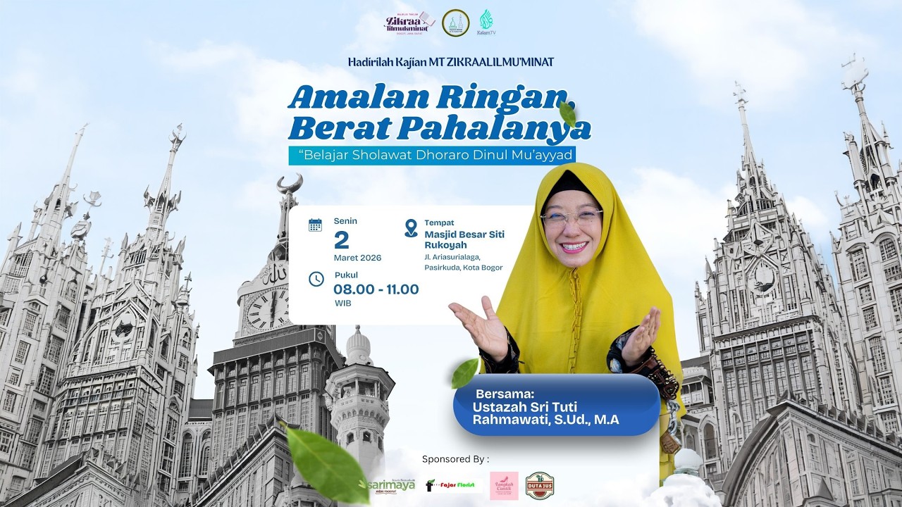 Amalan Ringan Berat Pahalanya |  Ustadzah Sri Tuti Rakhmawati, S.Ud., M.A | MT Zikraalilmu'minat