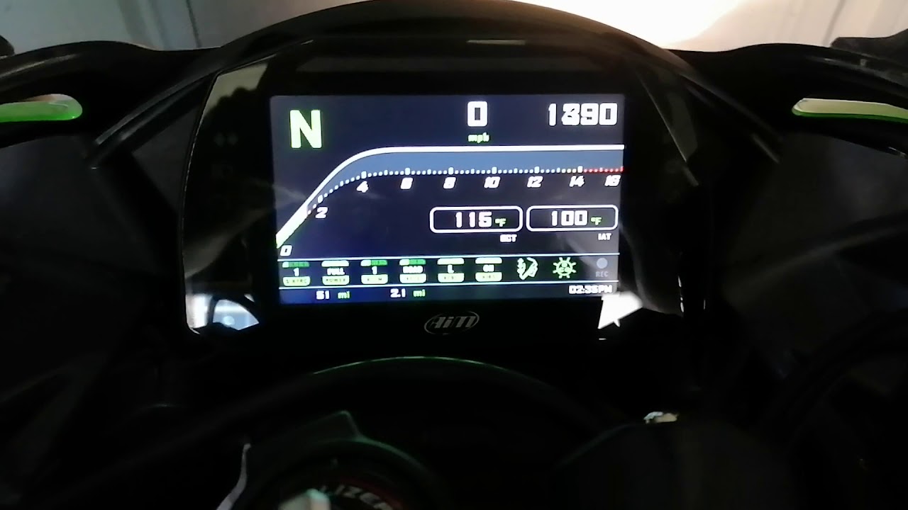 2018 zx10r se aim dash YouTube