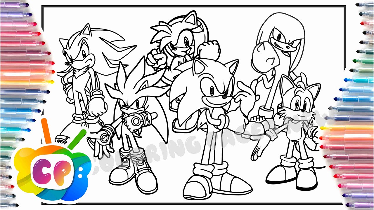 Coloriage Sonic  Hedgehog colors, Rose coloring pages, Cartoon