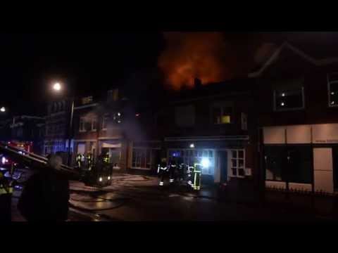 Grote brand Grotestraat Tegelen 10-3-2015