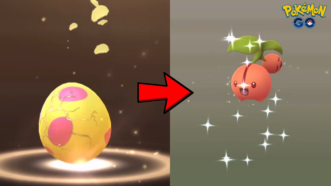 *Shiny Cherubi* Hatching 7km egg in Pokemon Go