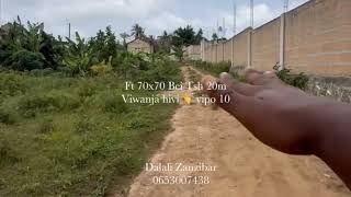 Viwanja Vinauzwa Kianga Flower Ft 60x50 Bei Tsh 12 Ft 70x70 Bei Tsh 20m  0653007438