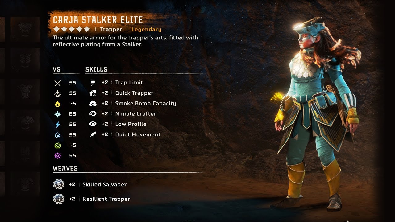 CARJA STALKER ELITE 👍 Best Outfit For Traps Horizon Forbidden West