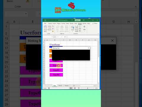 Userform Excel Blinking