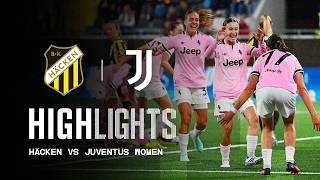 TRYS TIKSLAI, TRYS TAŠKAI ŠVEDIJOJE! ⭐ | Häcken 0-3 Juventus Moterų | Highlights UWCL