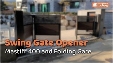 🟧| TMTAUTOMATIONS.COM | Swing Gate Opener Mastiff 400 and Folding Gate