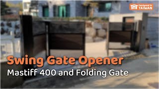 🟧| TMTAUTOMATIONS.COM | Swing Gate Opener Mastiff 400 and Folding Gate