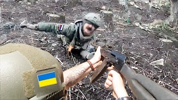 GoPro Footage Ukrainian Soldier Destroys Russian Unit in Brutal Combat