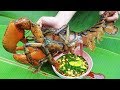 Tiết Canh Tôm Hùm Alaska Món Ăn Độc Lạ Vạn Người Mê . Primitive Survival : Shrimp Soup