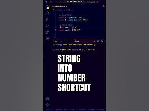 JavaScript Shortcut to convert String into Number 🥵 #shorts #javascript ...