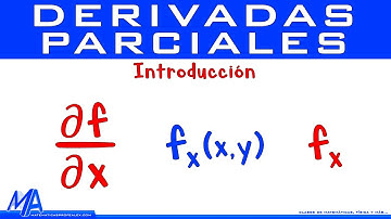 Derivadas parciales Introducción