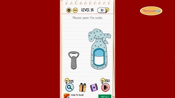 Brain Test Level 35 Please open the soda
