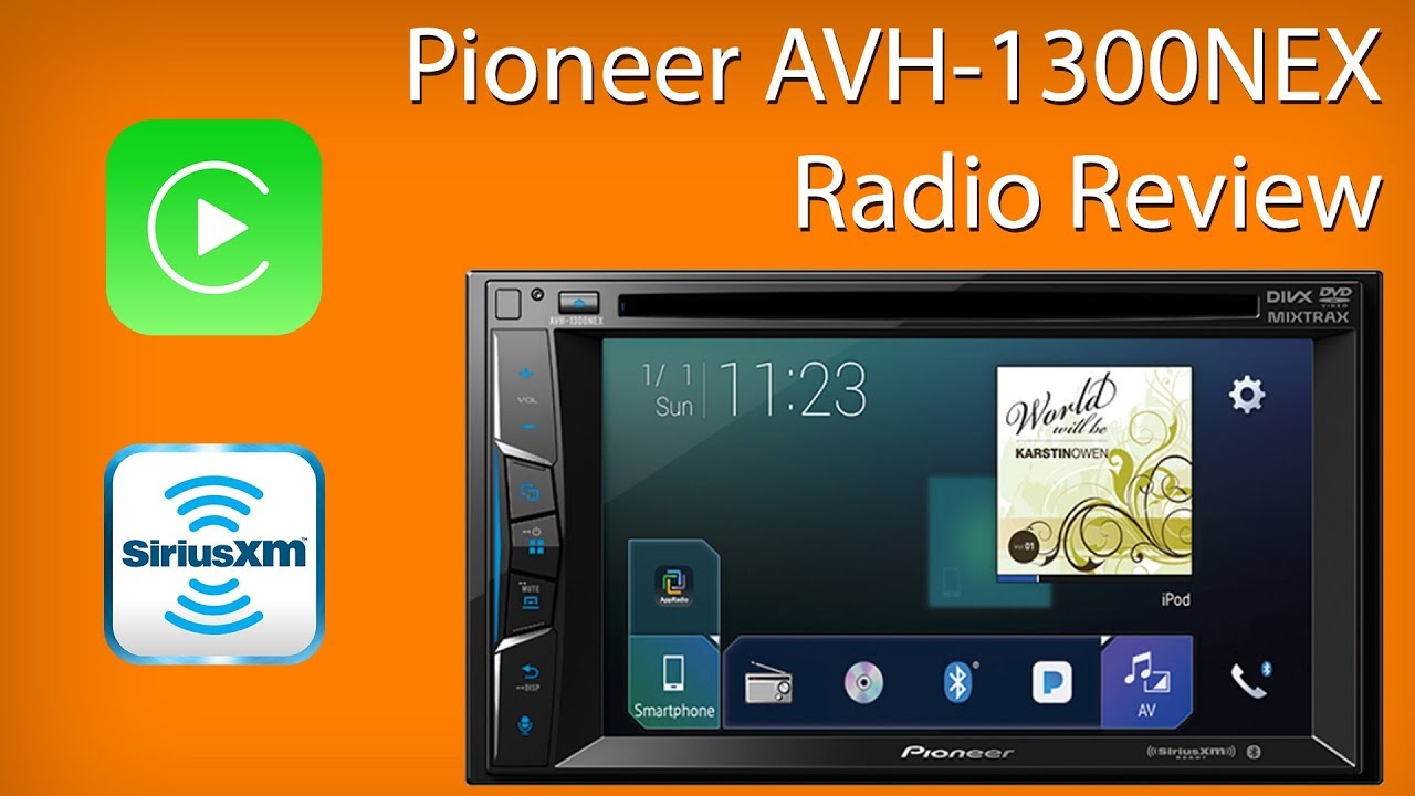 Pioneer AVH 1300 NEX Radio Review Demo - YouTube