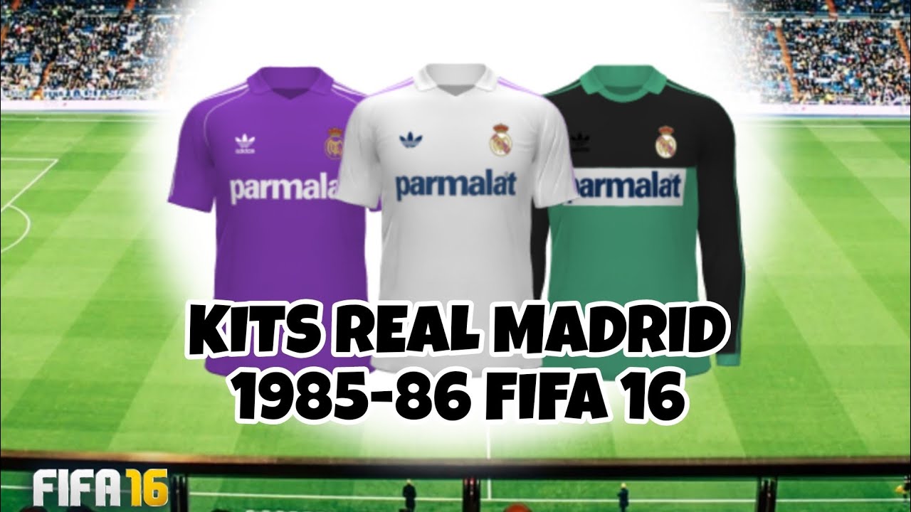 KIT REAL MADRID 1985-86 (FIFA 16 MOD)