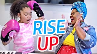 Video thumbnail of "Cute little girl sings RISE UP (Andra Day) w/ Vocal Coach"