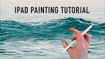 HOW TO PAINT WAVES - iPad painting tutorial in Procreate