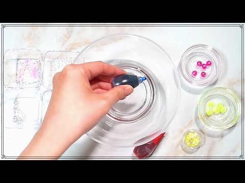 【ASMR】3倍速でスライムを作る DIY Slime 史莱姆 슬라임/3x speed of Slime Sounds/No talking ASMR【音フェチ】