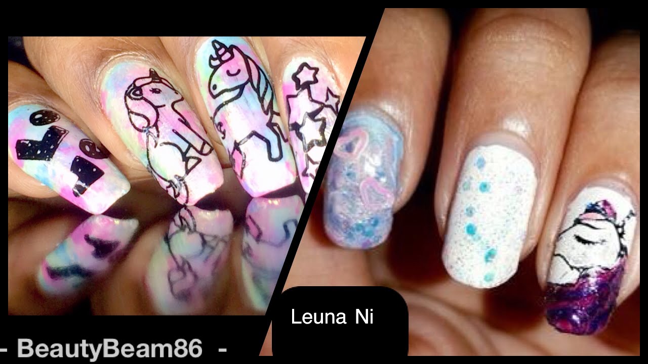 4. Simple Unicorn Nail Design - wide 10