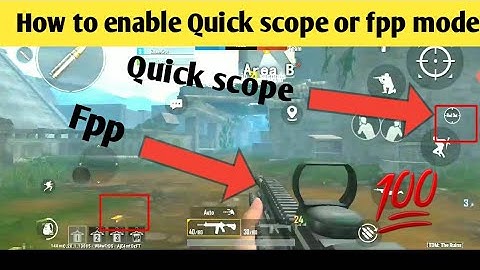 How to Enable Quick scope and Fpp Mode ! in pubg mobile LITE 😱😱 ! simple way
