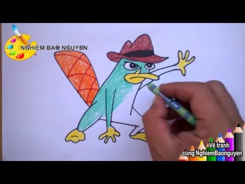 Vẽ Thu Mỏ Vịt Perry How To Draw Perry Youtube