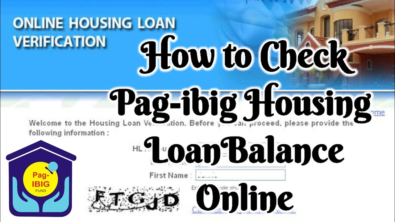 How to Check Pag ibig Housing Loan Balance Online Paano mag check ng