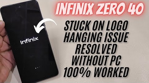 Infinix Zero 40 Stuck on Logo Fix | X6860 Flash Without PC | 100% Working 2025