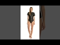 Level Six 1 2mm Neoprene Sally Short Sleeve One Piece Swimsuit SwimOutlet Com