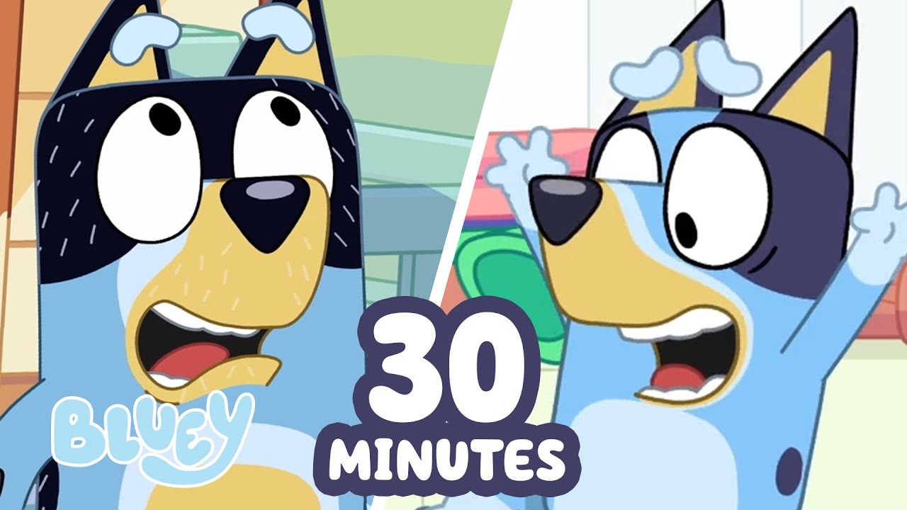 🔴LIVE: Laugh with Bluey! 🤣 | 30 MINUTES of the Funniest Moments 💙 | Try Not to Laugh | Bluey