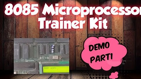 how to use 8085 microprocessor kit part1,  Demo on  8085 microprocessor kit