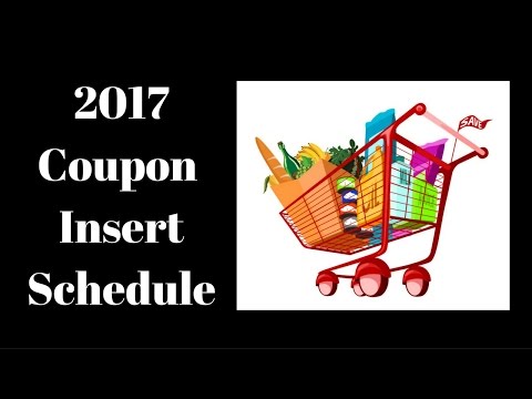 2017 Insert Coupon Schedule