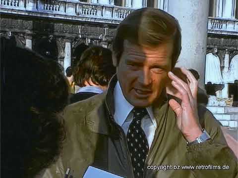 Moonraker Production behind . Roger Moore James Bond