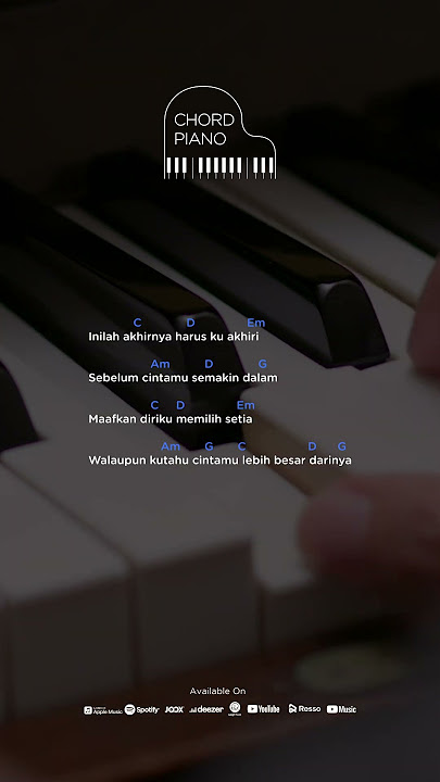 Chord Piano Fatin - Aku Memilih Setia #shorts