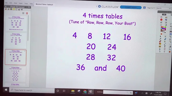 Multiplication songs