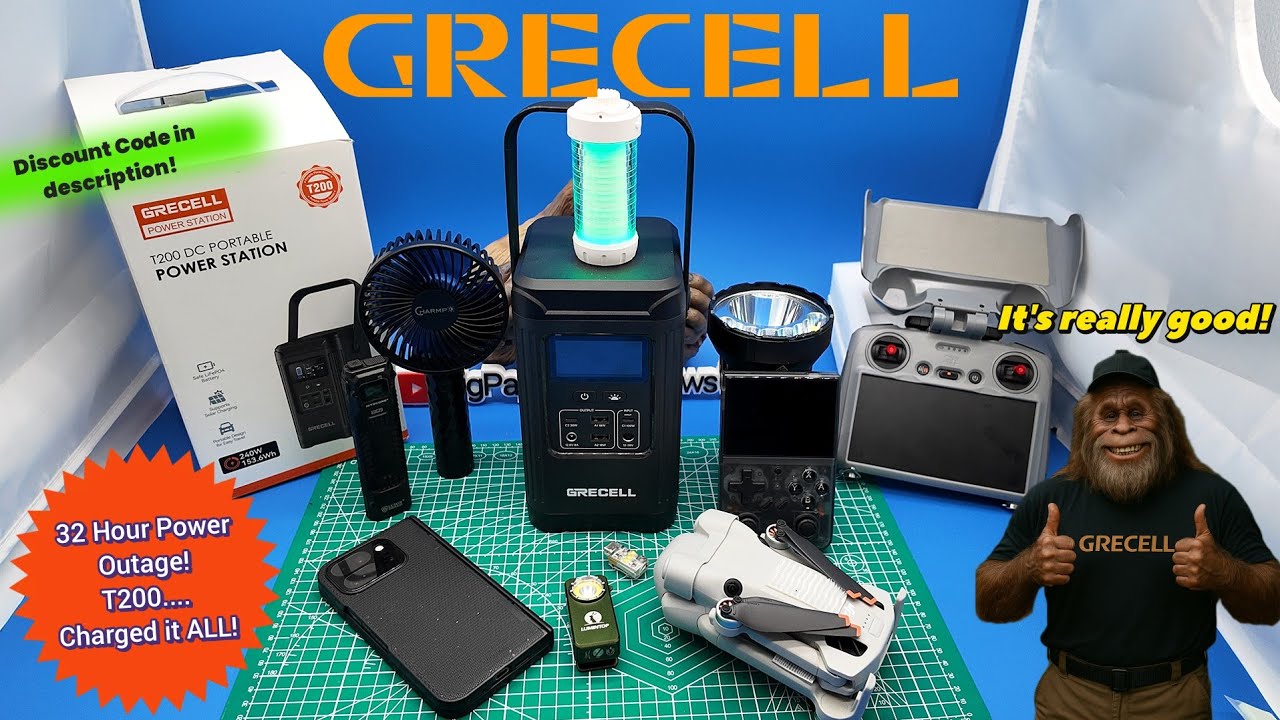 New GRECELL T200 Review 🔋 32-Hour Outage Test | 153.6Wh 200W