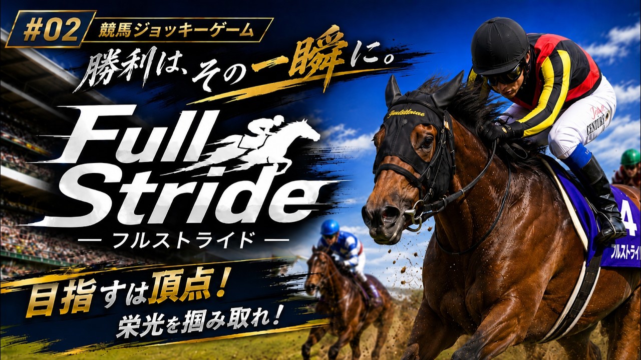 【Full Stride #02 】騎手として頂点を目指す！｜競馬ジョッキーゲーム【実況なし】