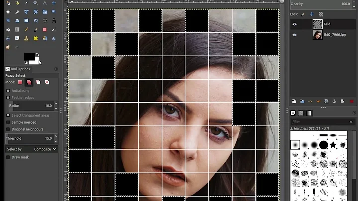 Gimp 2.10 tutorial - how to make a mosaic from ANY photo!