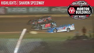 World of Outlaws Morton Buildings Late Models Sharon Speedway, August 30th, 2019 | HIGHLIGHTS